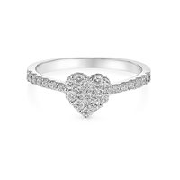 Ring Idee Preziose dal 1987 Woman in White Gold Diamante 0.30 Ct IP.AK18B/87D - IP.AK18B/87D